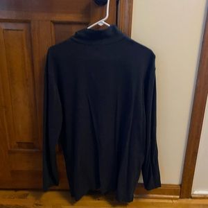 Lands End Woman’s XL- quarter zip- dark grey